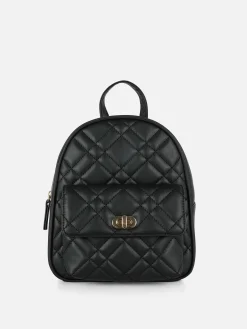 Quilted Mini Backpack|Primark
