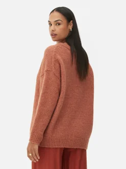 Relaxed V-Neck Sweater|Primark Outlet