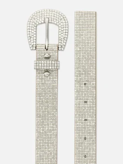 Rhinestone Buckle Belt|Primark Outlet