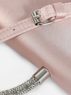 Rhinestone Handle Satin Crossbody Bag|Primark Discount