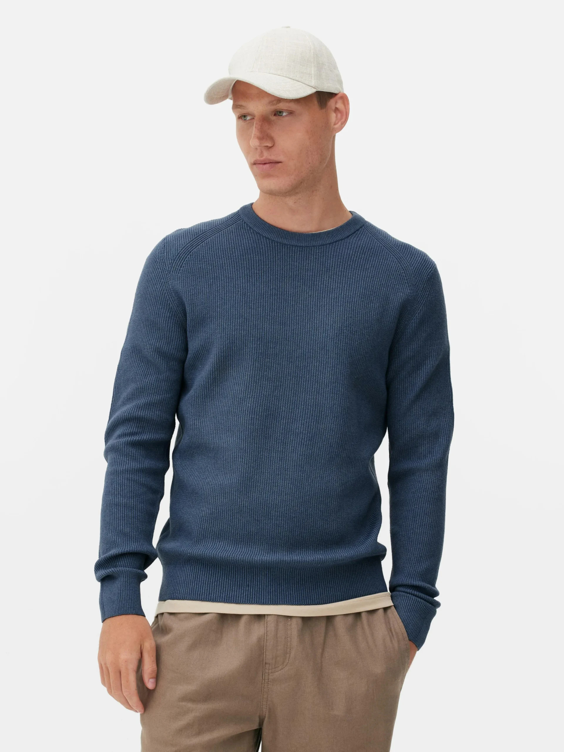 Ribbed Crew Neck Sweater|Primark Online