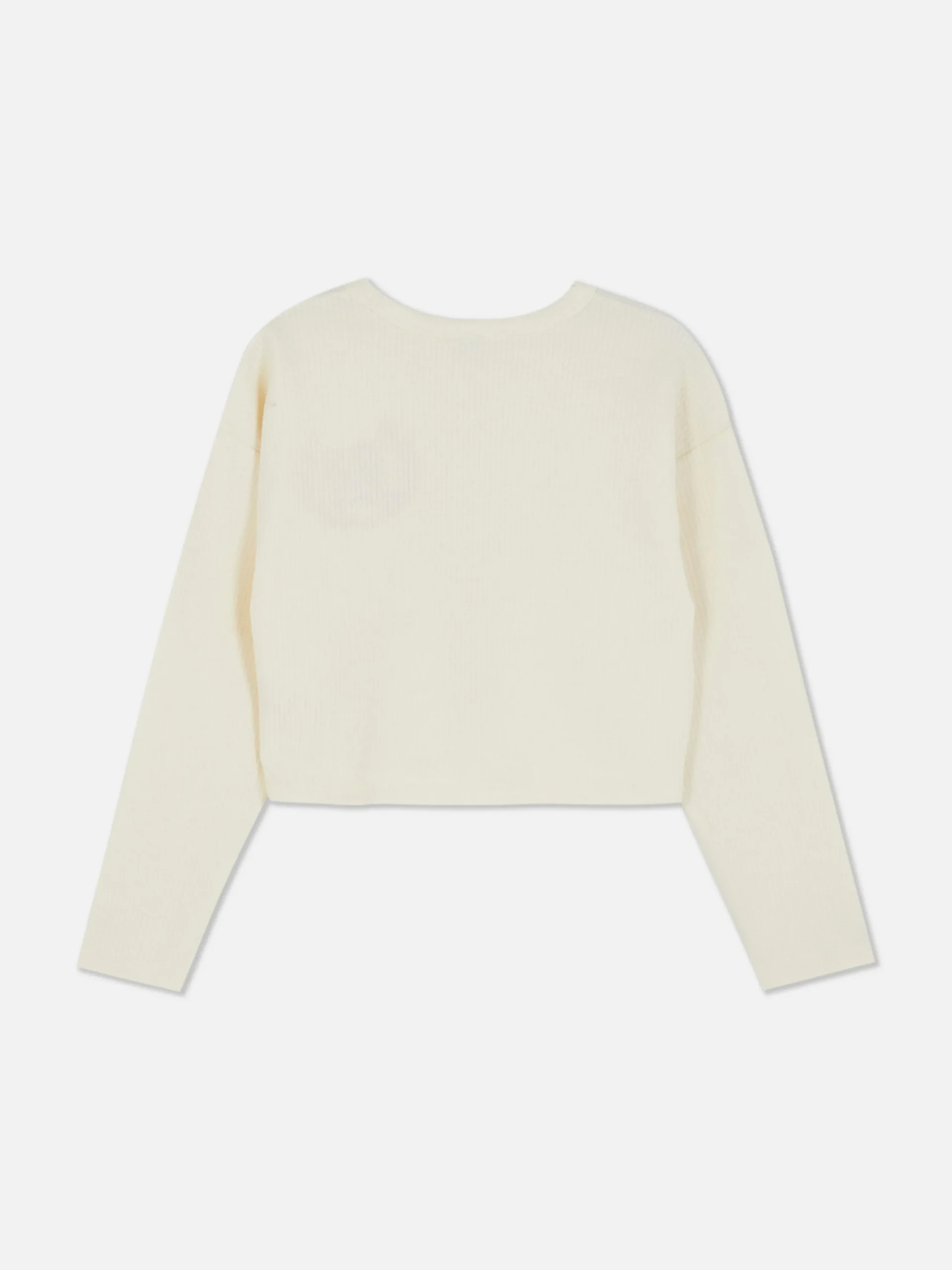 Ribbed Long Sleeve T-Shirt|Primark Clearance