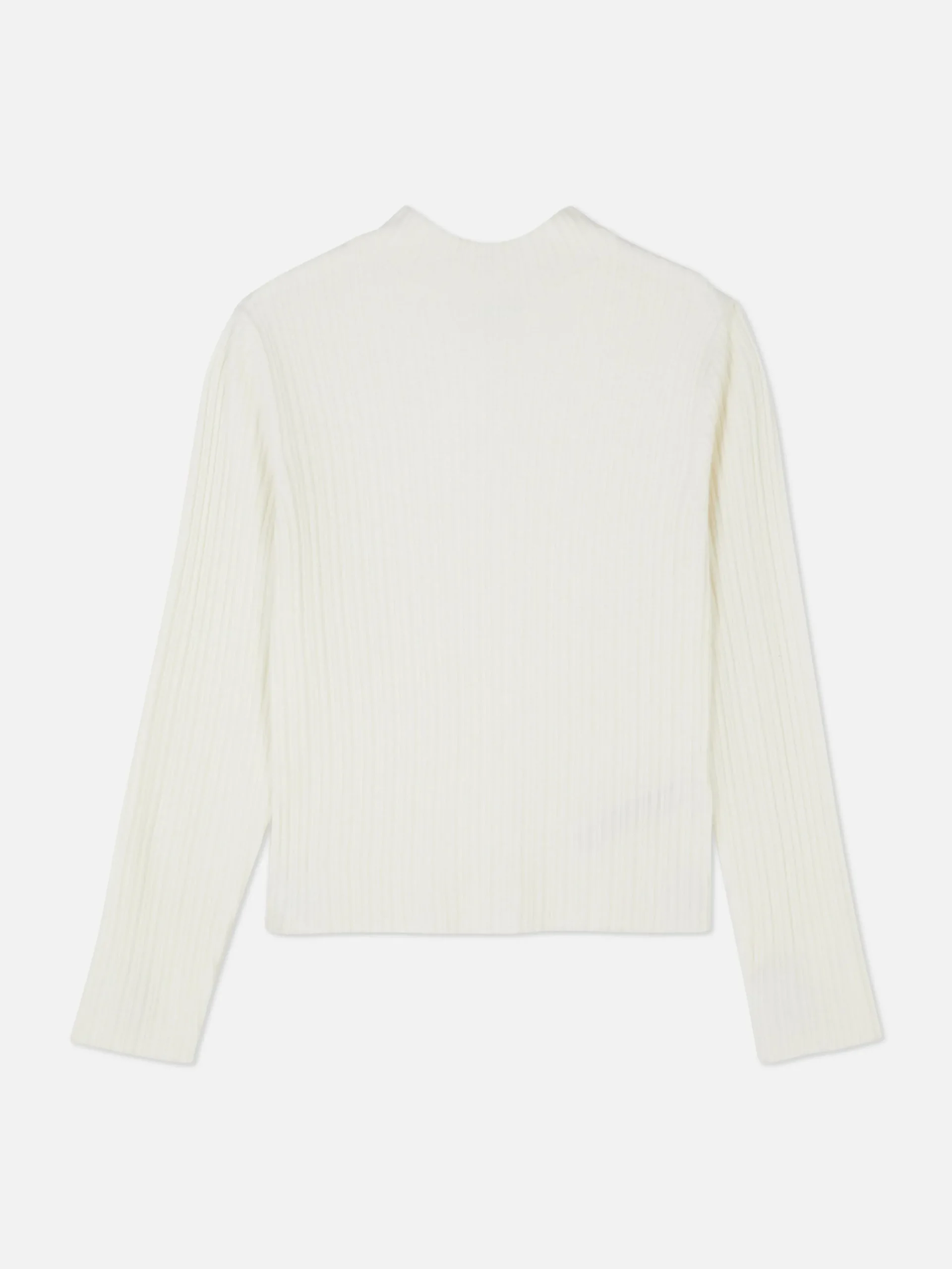 Ribbed Mock Neck Sweater|Primark