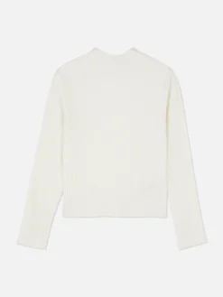 Ribbed Mock Neck Sweater|Primark