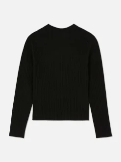 Ribbed Mock Neck Sweater|Primark Outlet