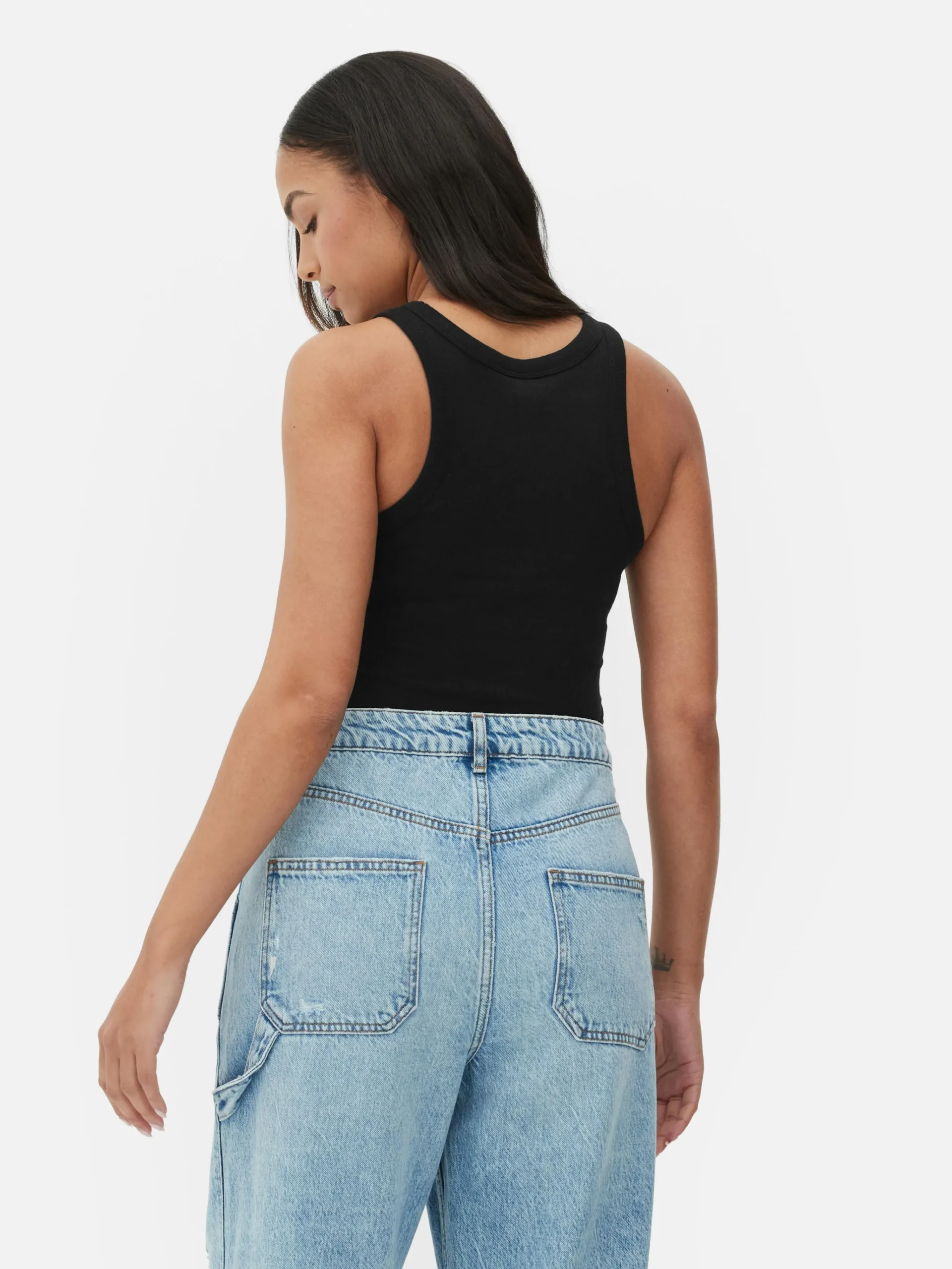 Ribbed Racerback Tank|Primark Sale