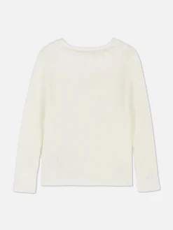 Ribbed Ruffle Collar Sweater|Primark Hot