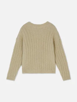 Ribbed Tinsel Sweater|Primark New