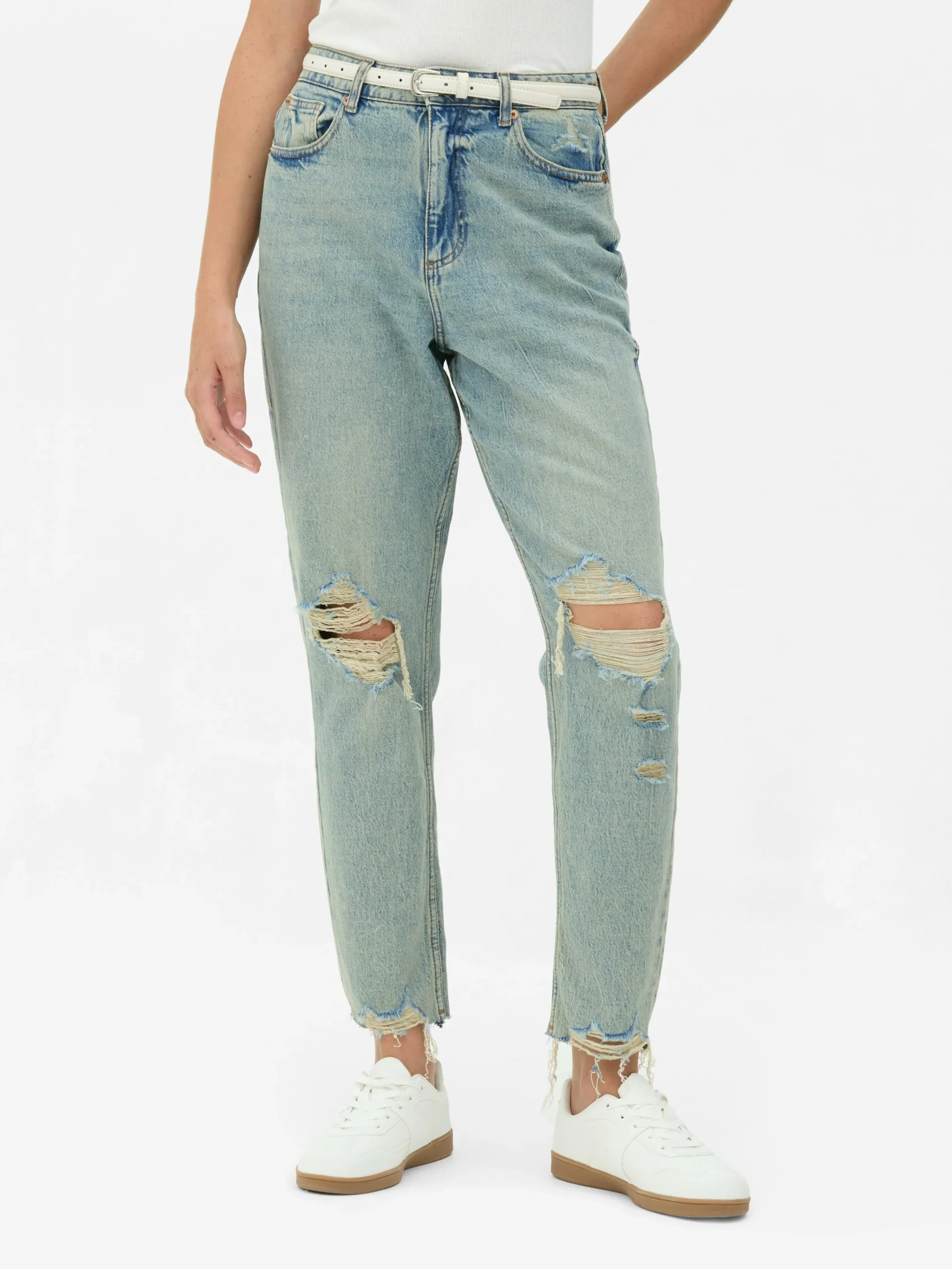 Ripped Denim Mom Jeans|Primark Best