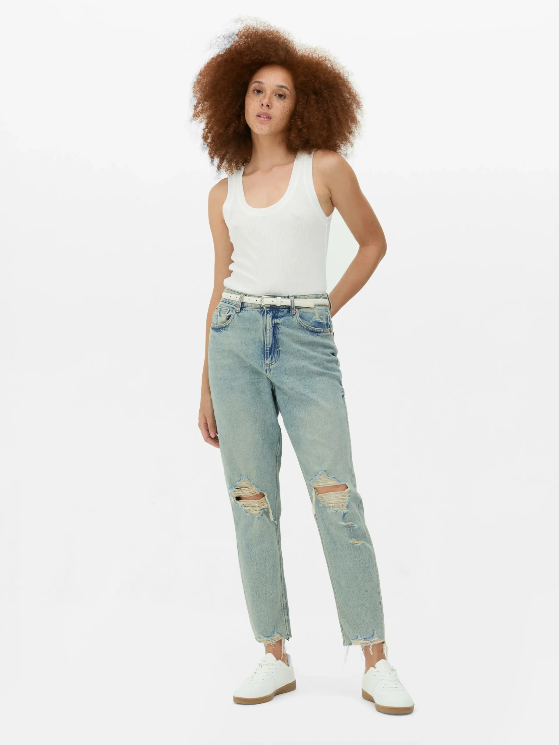 Ripped Denim Mom Jeans|Primark Best