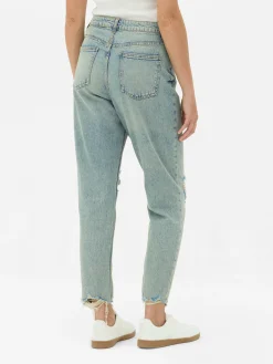 Ripped Denim Mom Jeans|Primark Best