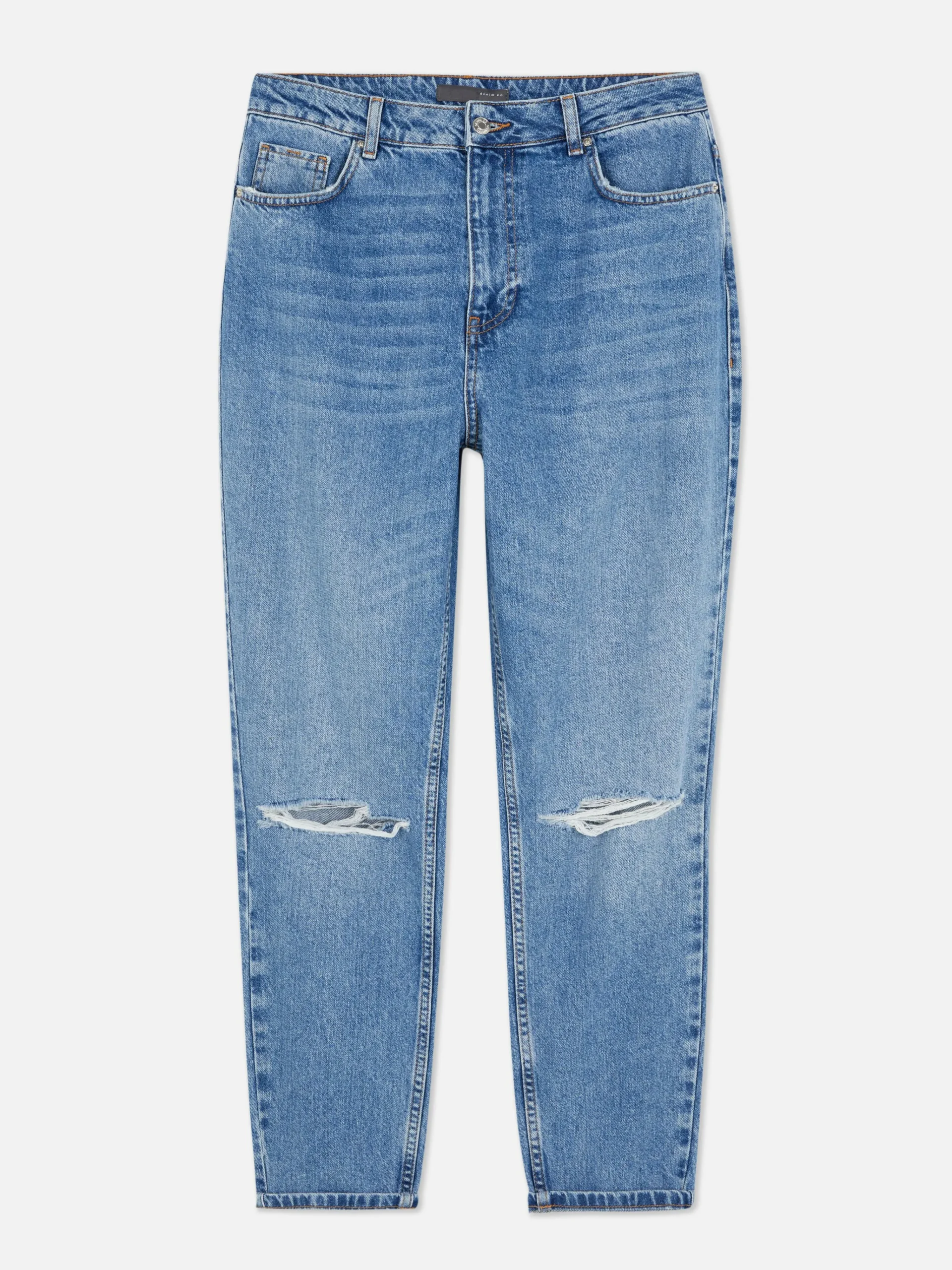 Ripped Denim Mom Jeans|Primark