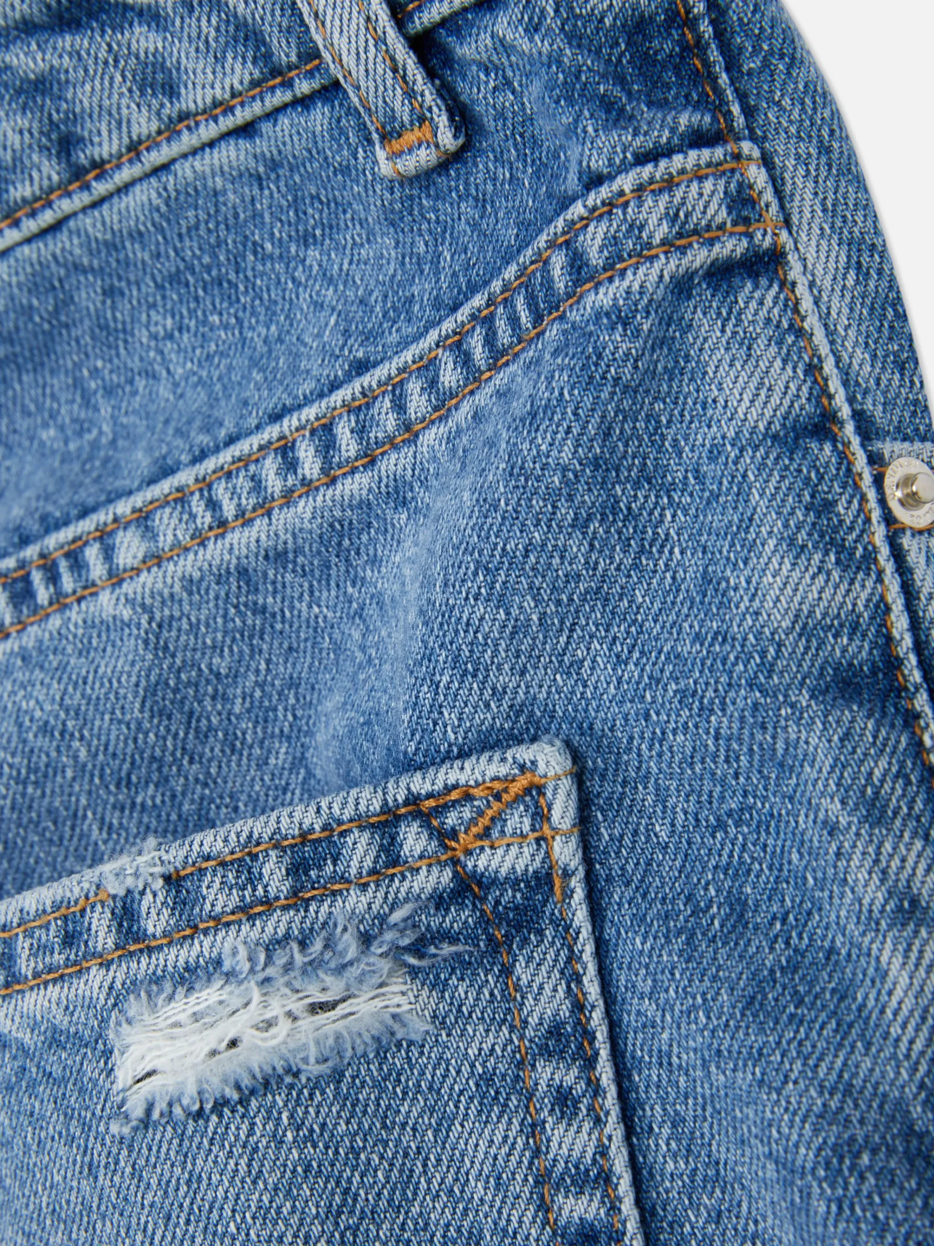 Ripped Denim Mom Jeans|Primark