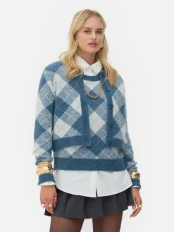 Rita Ora Argyle Sweater|Primark Online
