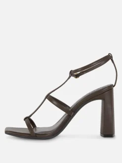 Rita Ora Block Heel T-Bar Sandals|Primark Online