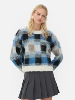 Rita Ora Brushed Check Pullover|Primark Clearance