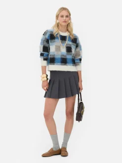 Rita Ora Brushed Check Pullover|Primark Clearance