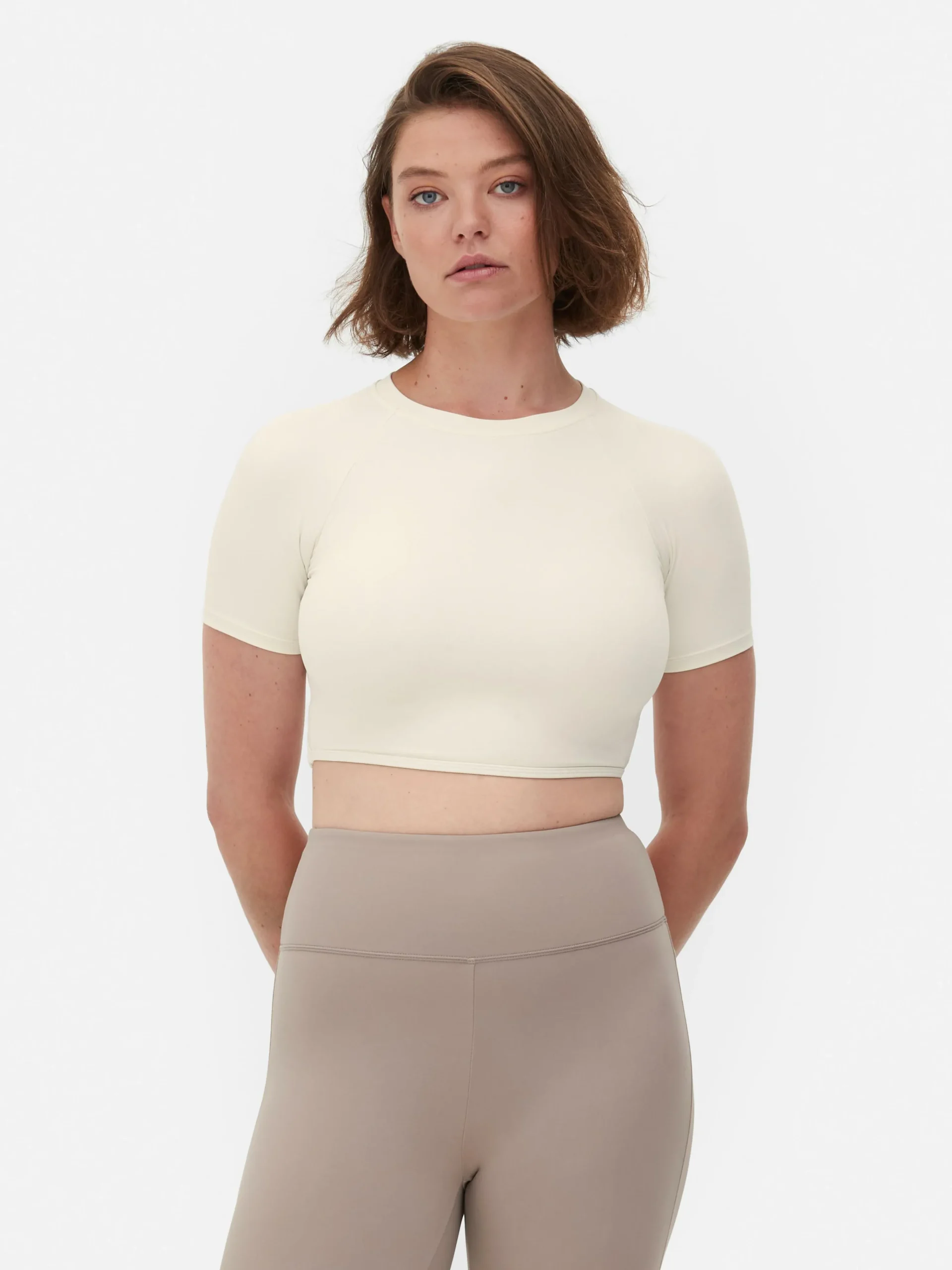 Rita Ora Buttery Soft Cropped Sports Top|Primark Outlet