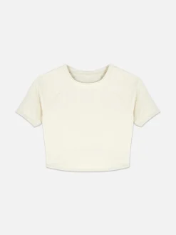 Rita Ora Buttery Soft Cropped Sports Top|Primark Outlet