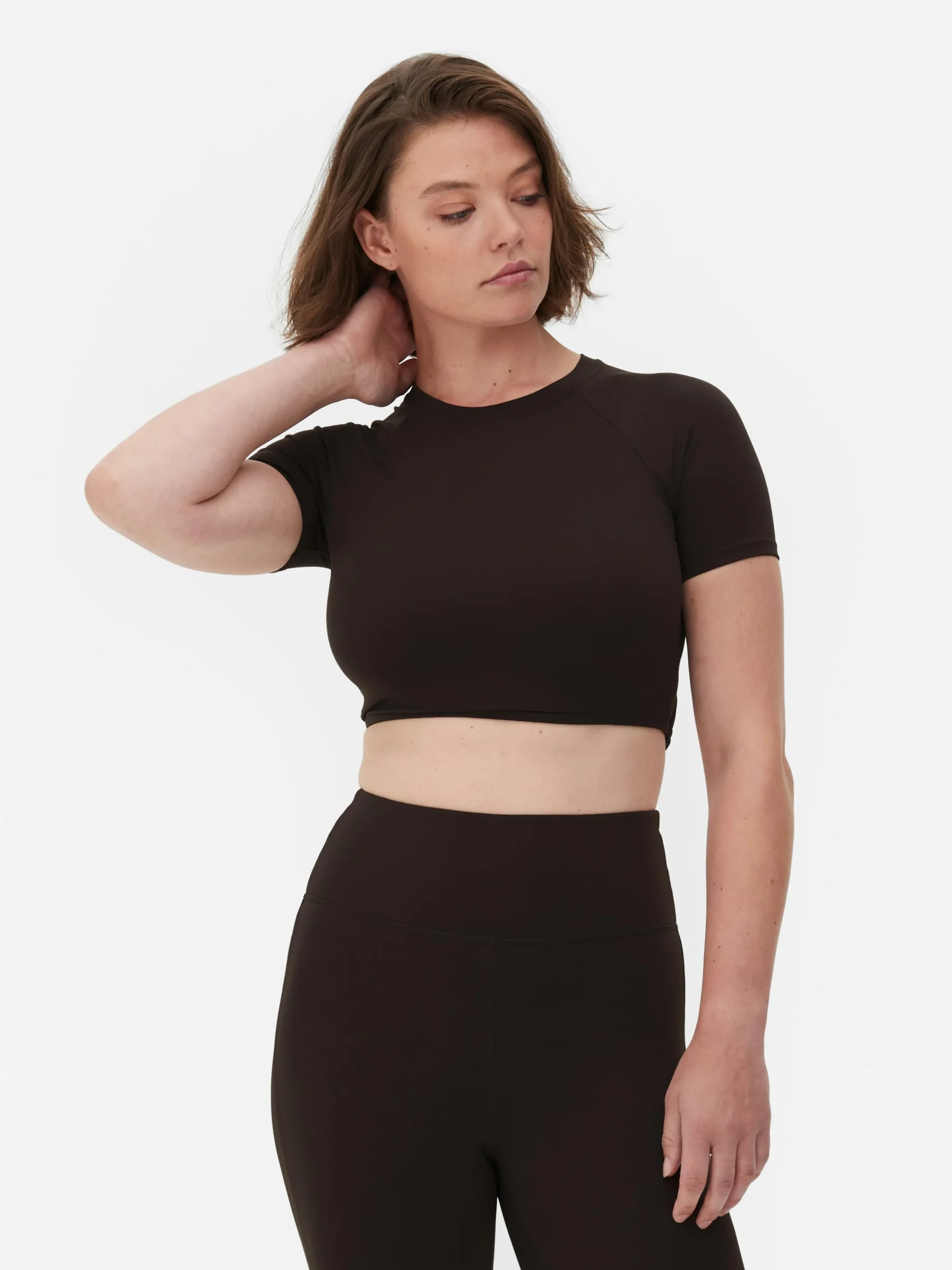Rita Ora Buttery Soft Cropped Sports Top|Primark New