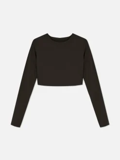 Rita Ora Buttery Soft Long Sleeve Sports Crop Top|Primark Sale