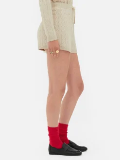 Rita Ora Cable Knit Shorts|Primark Discount