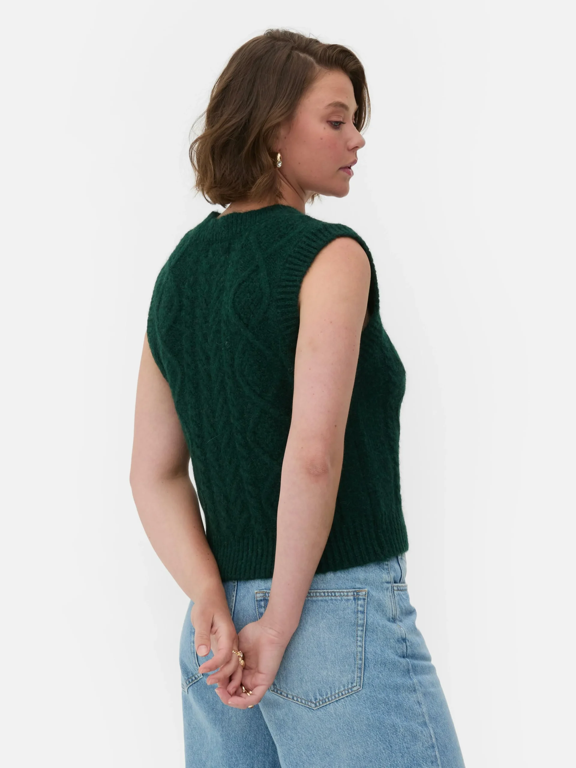 Rita Ora Cable Knit Vest|Primark Clearance
