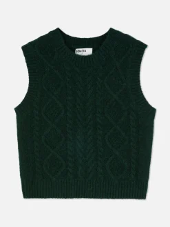 Rita Ora Cable Knit Vest|Primark Clearance
