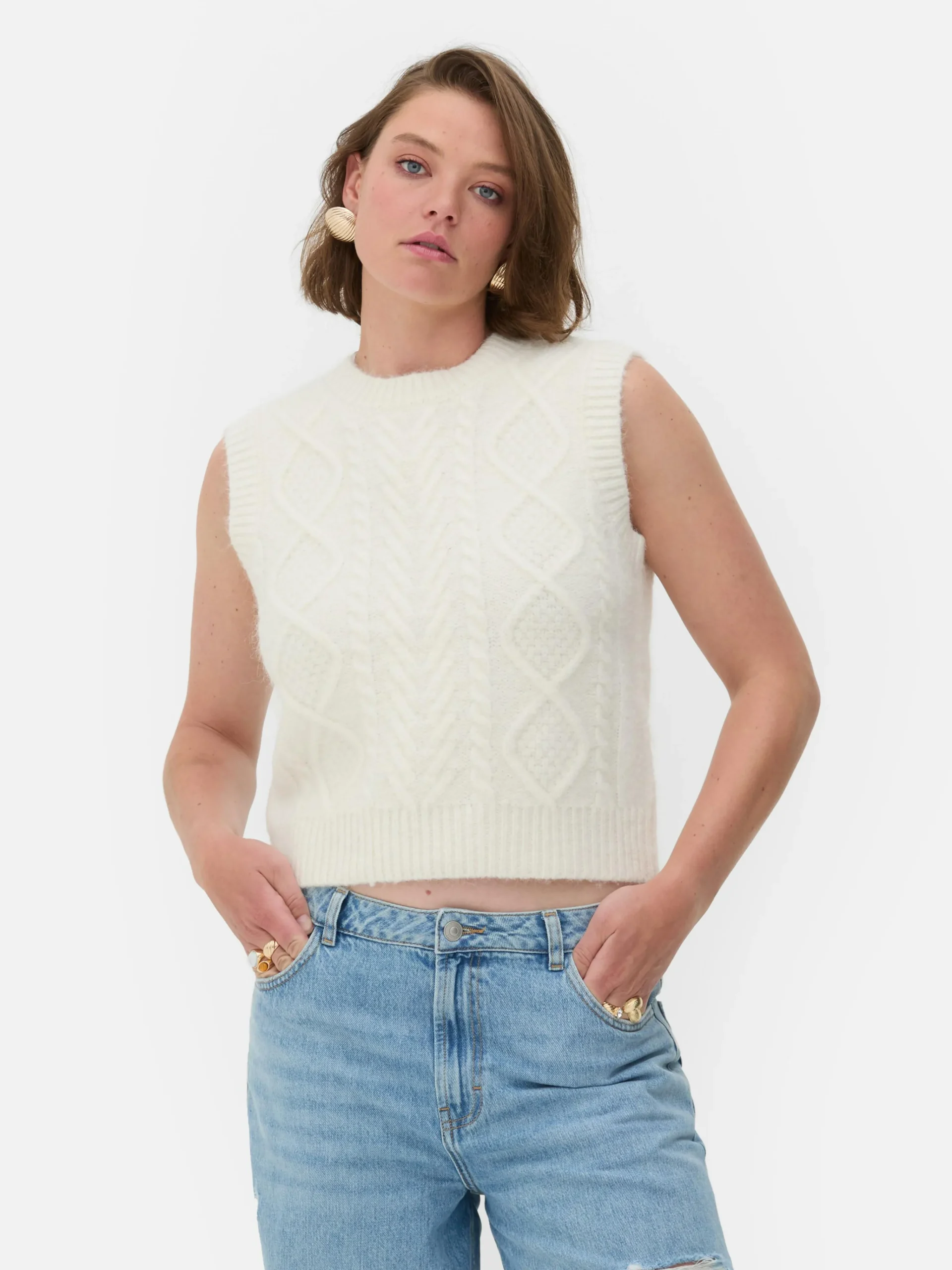 Rita Ora Cable Knit Vest|Primark Hot