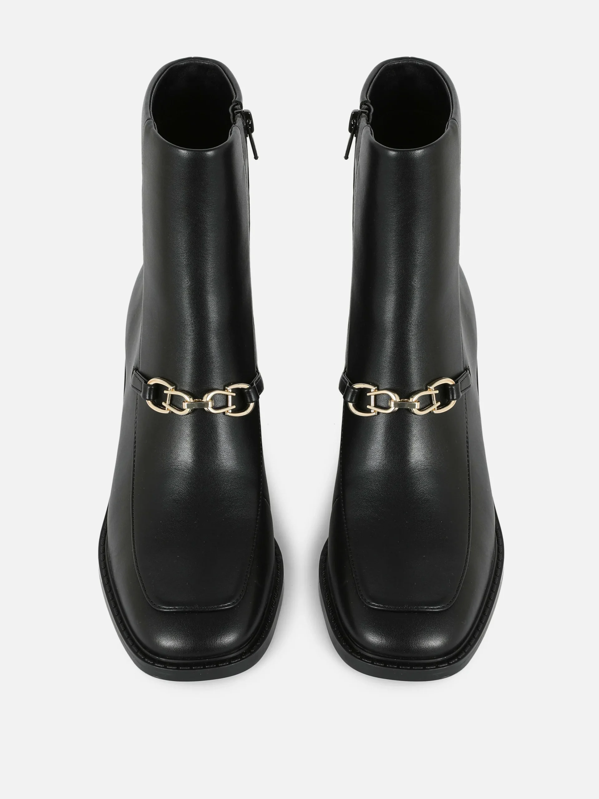 Rita Ora Chain Detail Block Heel Boots|Primark Discount