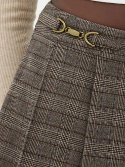 Rita Ora Check Snaffle Detail Mini Skort|Primark Sale