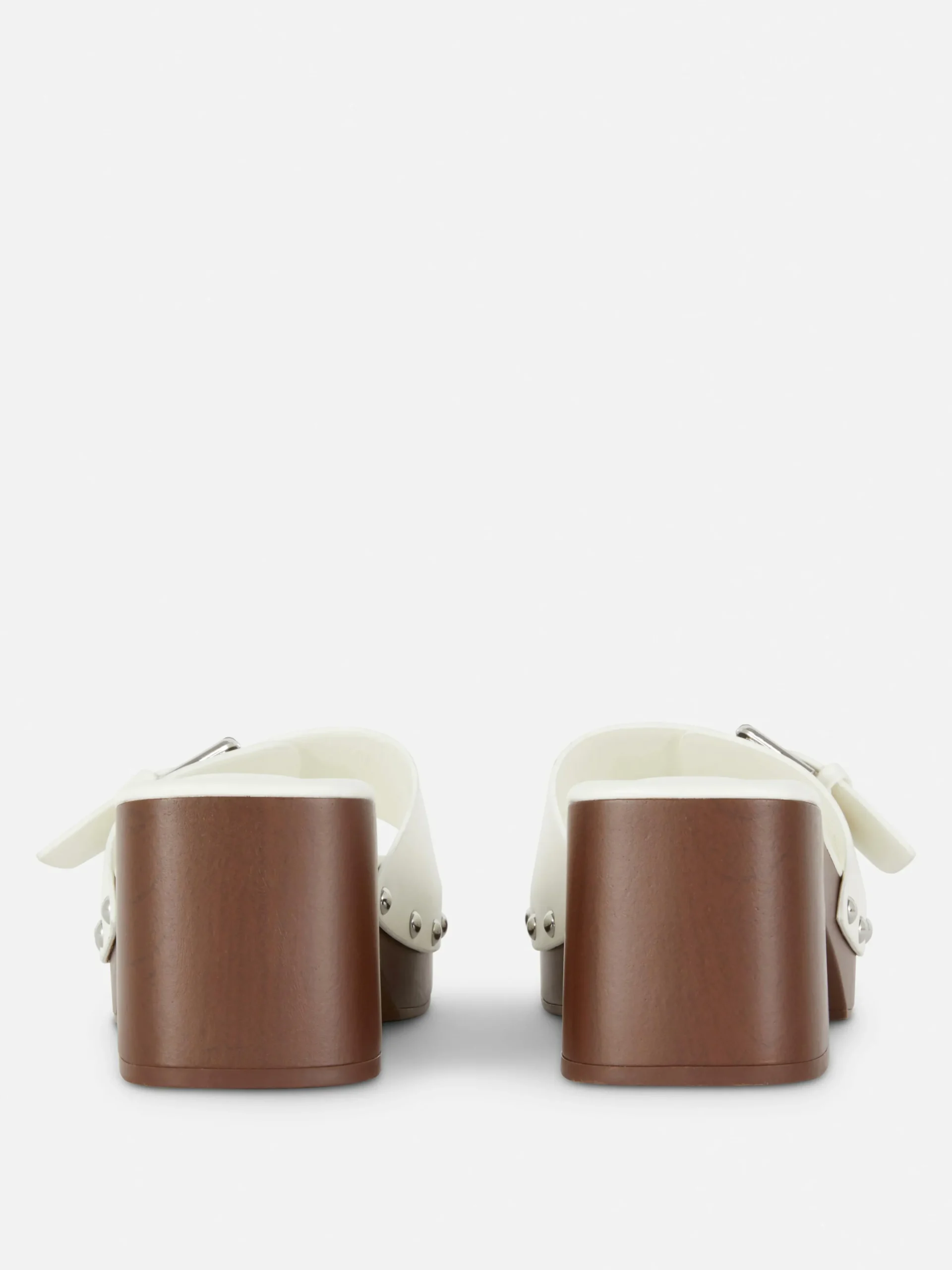 Rita Ora Chunky Heel Clog Mules|Primark Clearance