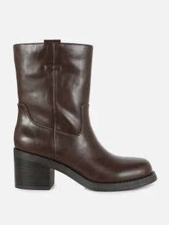 Rita Ora Chunky Heel Pull-On Boots|Primark Hot