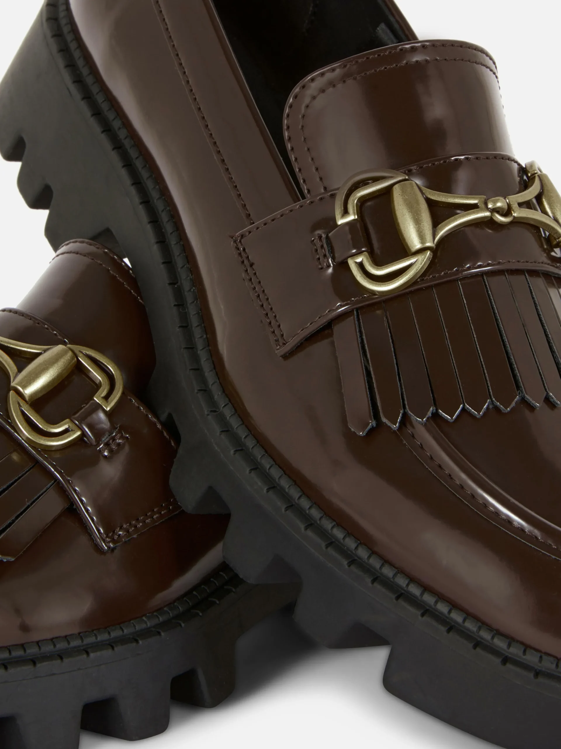 Rita Ora Chunky Kiltie Loafers|Primark Discount
