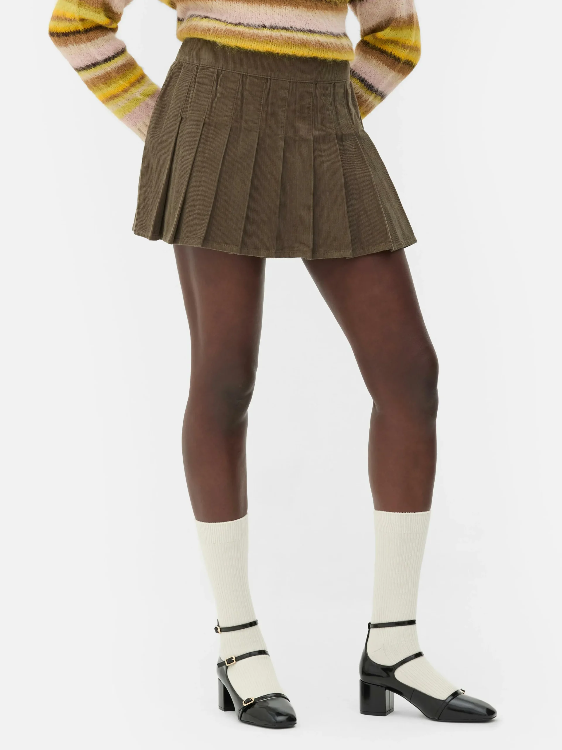 Rita Ora Corduroy Mini Skirt|Primark New