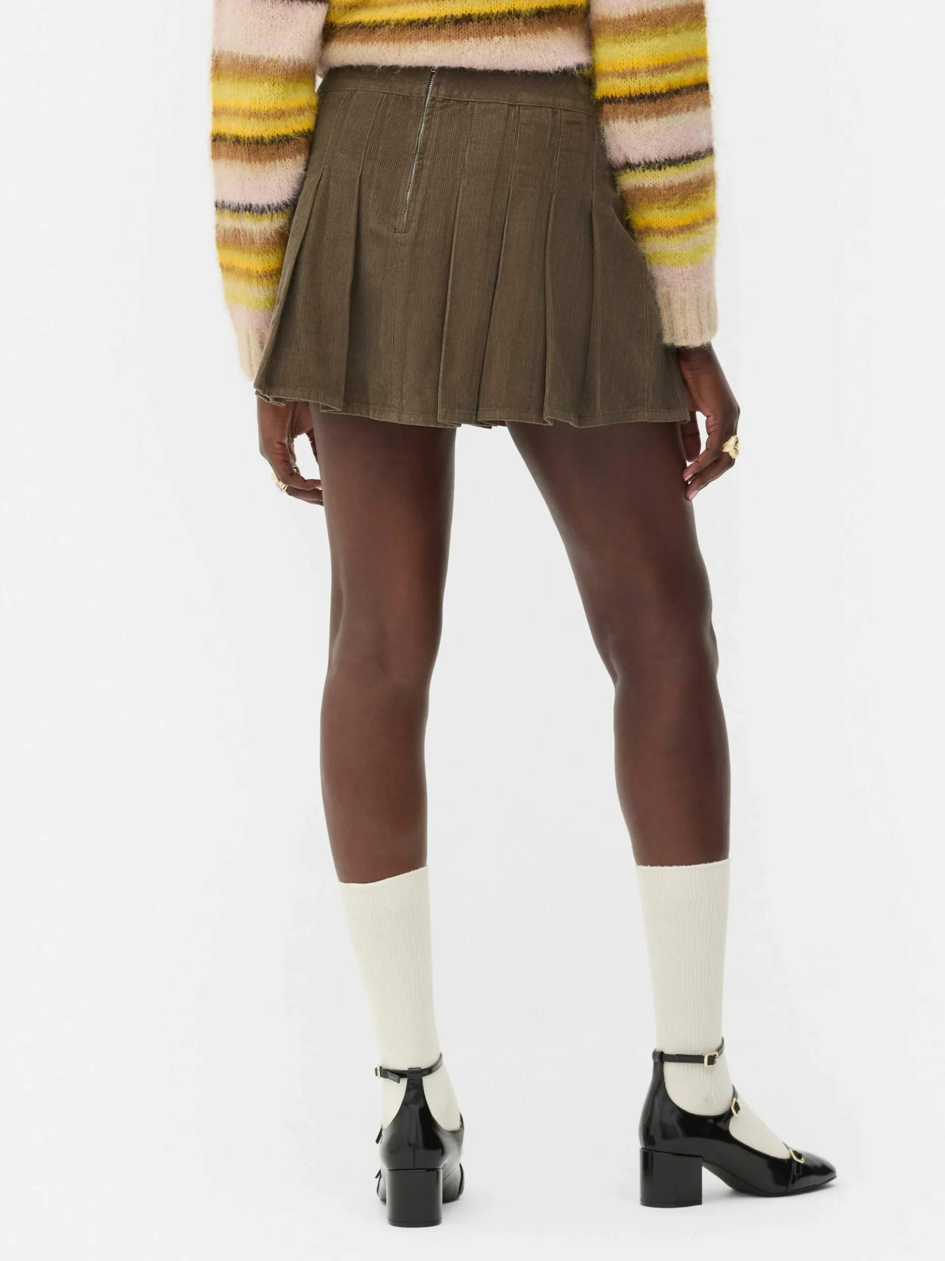 Rita Ora Corduroy Mini Skirt|Primark New