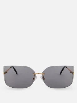 Rita Ora Curved Rimless Sunglasses|Primark Online