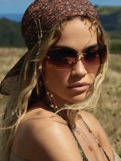 Rita Ora Curved Rimless Sunglasses|Primark Best