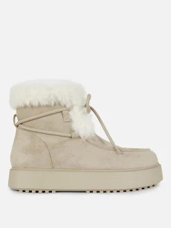 Rita Ora Faux Fur Apron Boots|Primark Hot