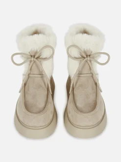 Rita Ora Faux Fur Apron Boots|Primark Hot