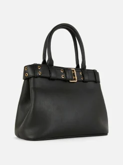 Rita Ora Faux Leather Buckle Tote|Primark Best