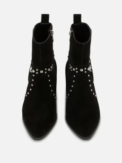 Rita Ora Faux Suede Studded Ankle Boots|Primark Clearance