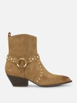 Rita Ora Faux Suede Studded Ankle Boots|Primark Hot