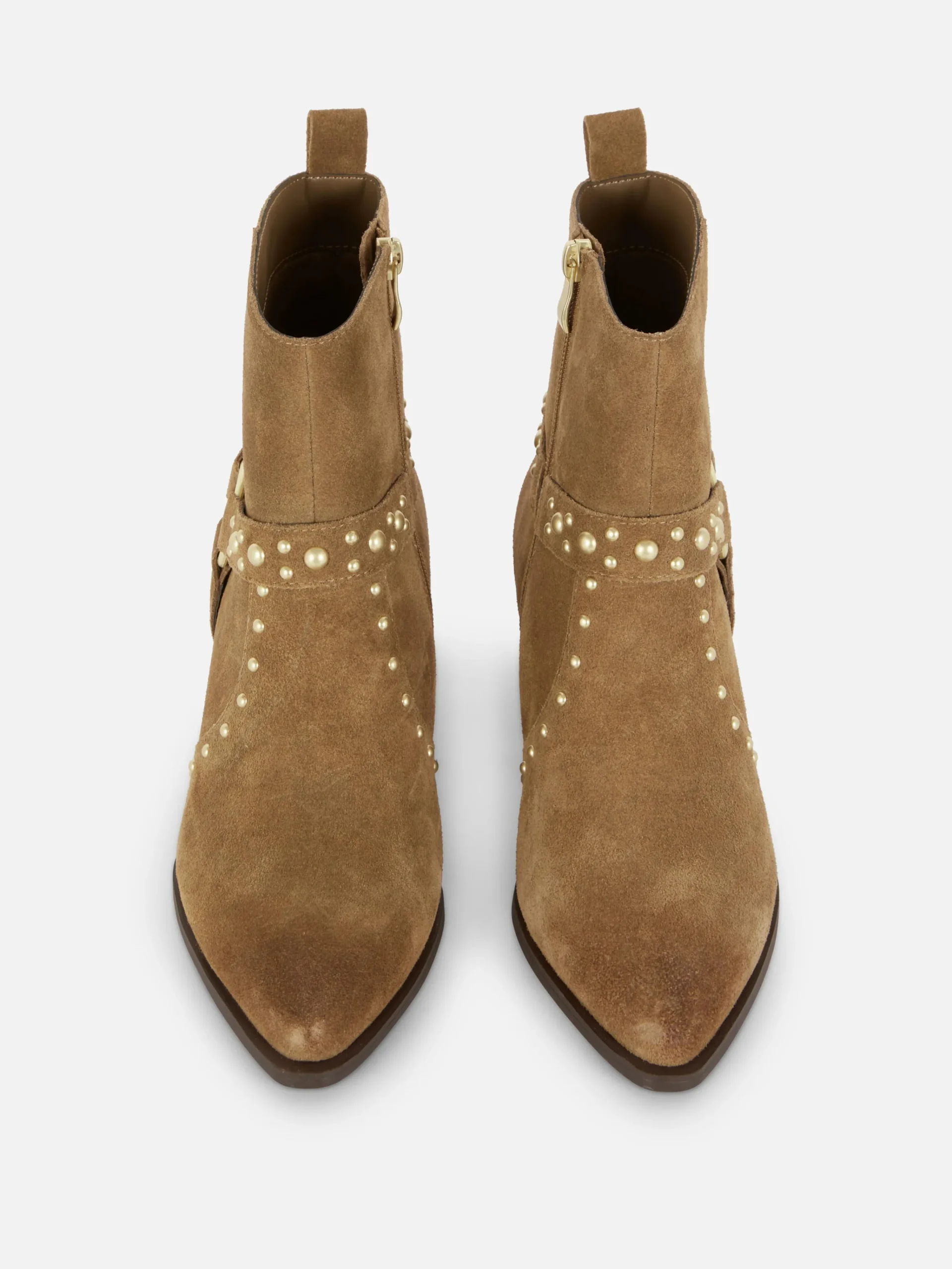 Rita Ora Faux Suede Studded Ankle Boots|Primark Hot