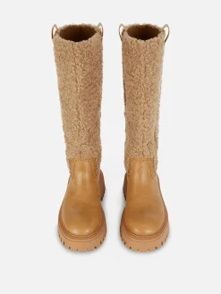 Rita Ora Fleece Knee High Boots|Primark Sale