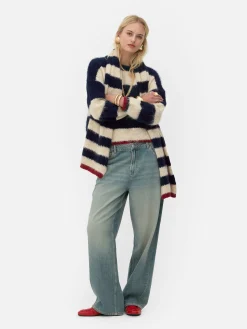 Rita Ora Fluffy Striped Sweater|Primark Sale
