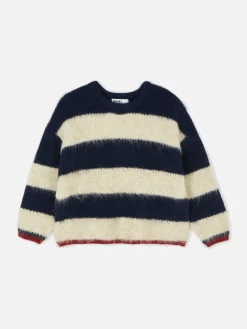 Rita Ora Fluffy Striped Sweater|Primark Sale