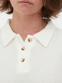 Rita Ora Long Sleeve Ribbed Polo|Primark Clearance