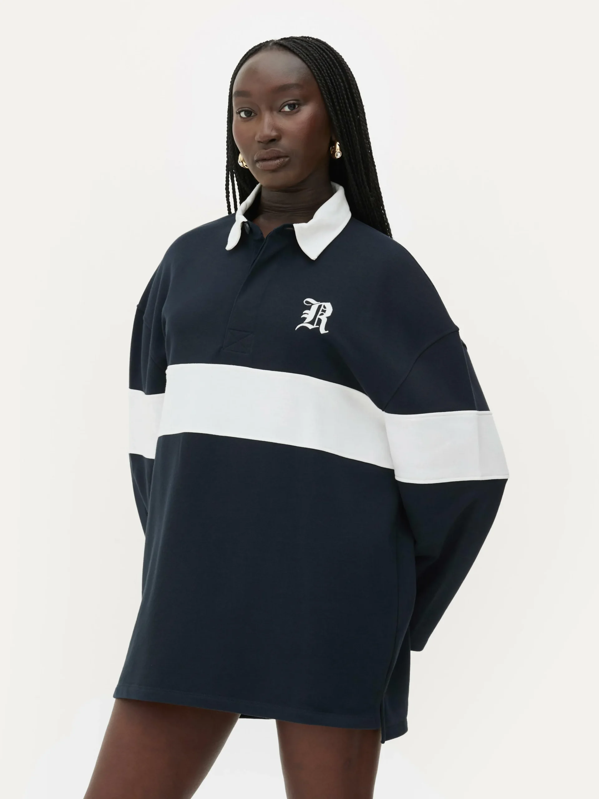 Rita Ora Oversized Polo Sweatshirt|Primark