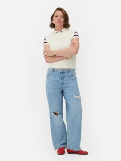 Rita Ora Ripped Dad Jeans|Primark New